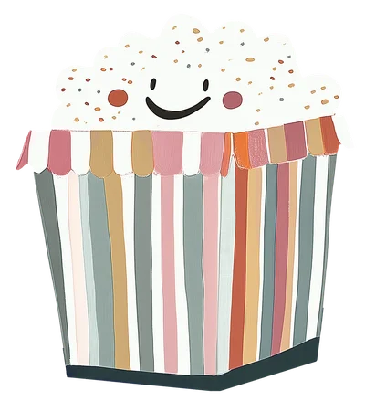 Illustration: Popcorn Tüte