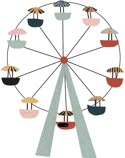 Illustration: Großes Riesenrad